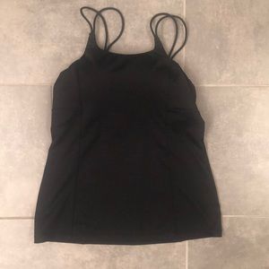 Athleta double-strap tank with built in 34A bra